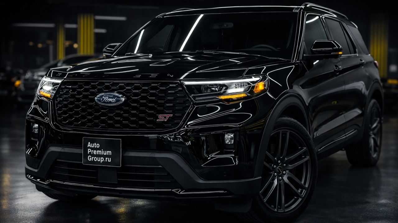Ford Explorer ST 2025 — звук, экстерьер, интерьер. Обзор без комментариев