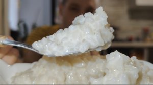 Мукбанг﹤Рисовая каша на молоке﹥ запечённое яблоко