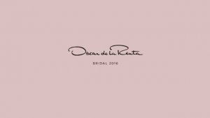 Показ свадебной коллекции Oscar de la Renta весна-лето 2016