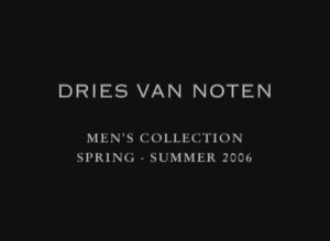 Показ мужской коллекции Dries Van Noten весна-лето 2006 (без звука)