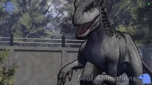 индоминус Рекс против гигантозавра