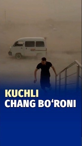 🍿 O‘zbekistonning ayrim hududlarida kuchli shamol, chang bo‘roni va do‘l hodisalari kuzatildi