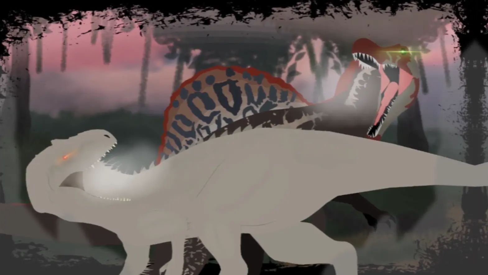 Спинозавр Vs Индоминус Рекс (перезалив с Ютуба)