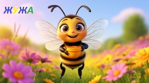 🐝 Жу-жу-жу, полетели! Пчёлка и цветочки — детский хит