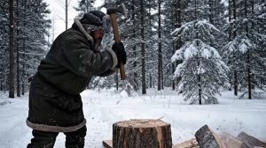 ТАЙГА. ОНА БЕЖАЛА 50 КМ.  К таёжнику постучалась МОНАХИНЯ