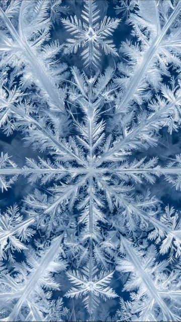 Зимняя красота: загадочные снежинки #зима #снежинки #природа