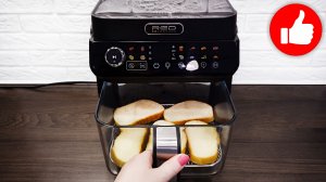Быстрый и Вкусный рецепт бутербродов с вареным яйцом в аэрогриле! Кухонная станция RED MC550