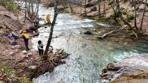 Каскад водопадов р.Улу-Узень Хапхальское ущелье Крым март 2026