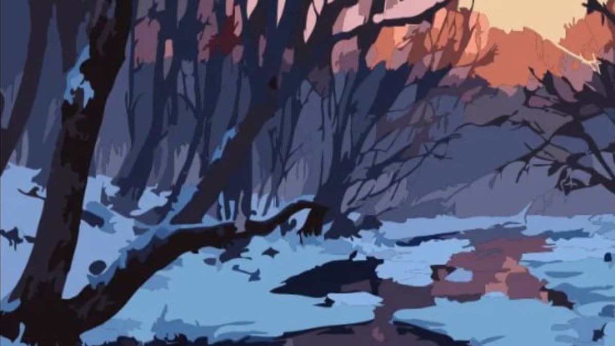 Антистресс раскраски. Релакс. Спокойная музыка. Зима в лесу