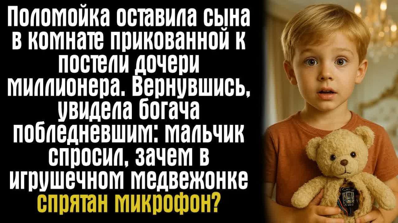 Истории из жизни. Слушать истории. Поломойка оставила сына в комнате прикованной к постели дочери