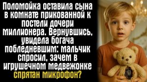 Истории из жизни. Слушать истории. Поломойка оставила сына в комнате прикованной к постели дочери