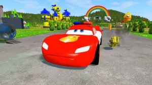 МУЛЬТИКИ ПРО МАШИНКИ ЦВЕТНЫЕ ГРУЗОВИКИ МАК И ПАРОВОЗИКИ 🚛🌈🚂