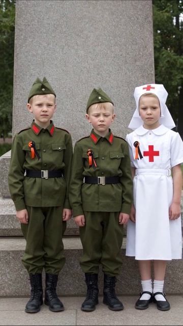 Дети в костюмах: память о войне #реальность #память #дети