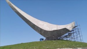 Керчь. Героевское. Памятник, аллея склепов, море 15.04.26