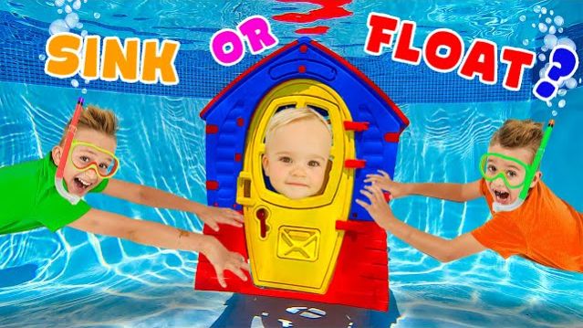 Тони или плыви с Крисом и мамой — классный научный эксперимент для детей