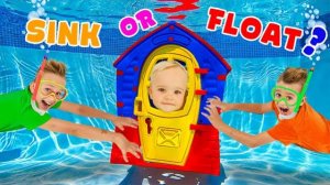 Тони или плыви с Крисом и мамой — классный научный эксперимент для детей