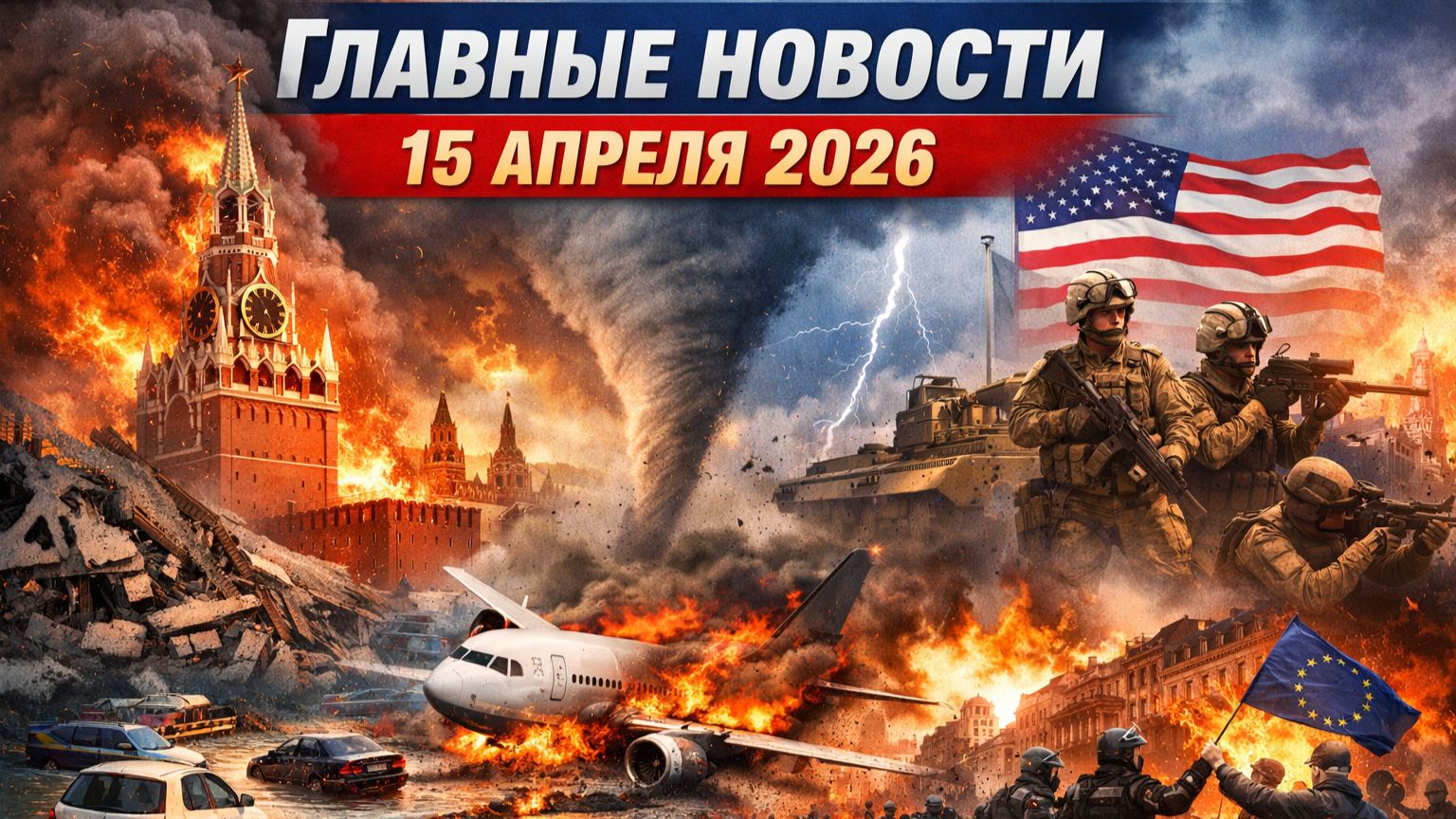🔥 Главные новости 15 апреля 2026 года: Россия, Москва, ЧП, катаклизмы, события дня, США, Европа