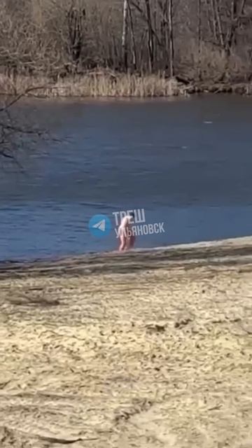 😱 Пока вы мерзнете, суровые ульяновцы уже открыли купальный сезон