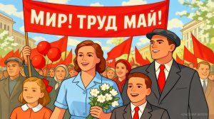 1 Мая - Праздник весны и труда — Обучающий мультфильм