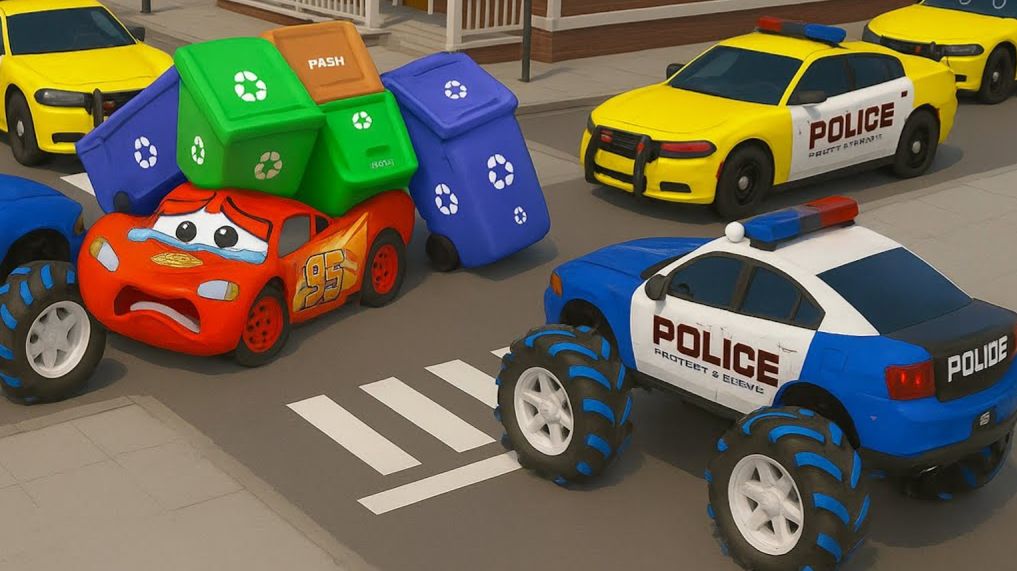 Машинки летают и прыгают! Развивающие мультики Машины помощники. Мультфильмы про машинки