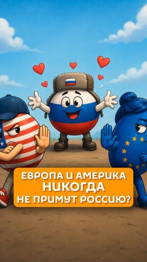 Европа и Америка никогда не примут Россию?