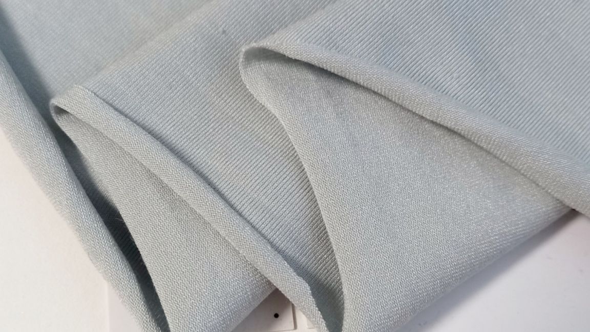 Трикотаж кулирка вискоза с шёлком Италия, светло-серый шалфей