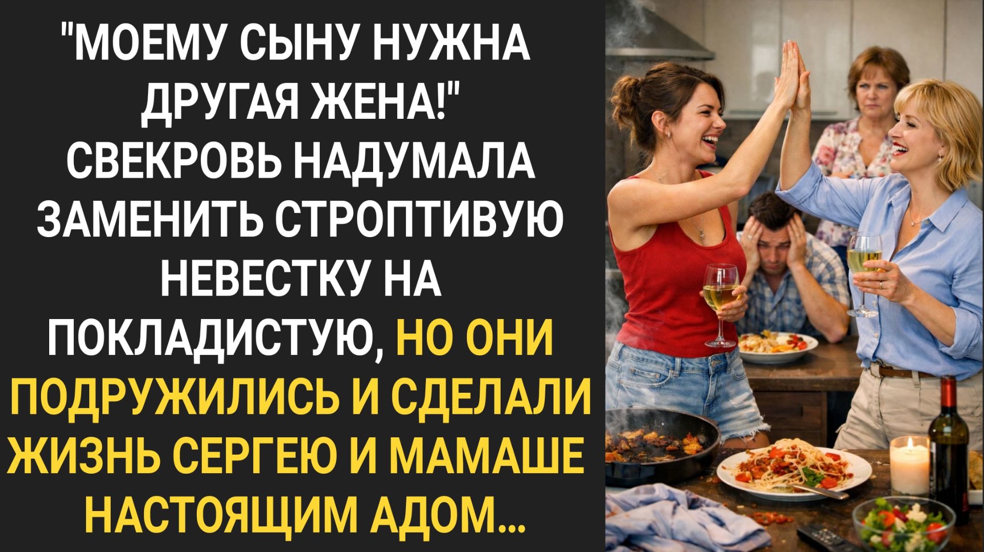Свекровь надумала заменить строптивую невестку на покладистую но они подружились. Жизненная история
