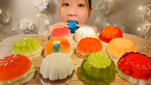 🌈 Радужные десерты 🌈 - СЛАДОСТИ и МАГИЧЕСКИЕ желе АСМР Мукбанг. ASMR еда.