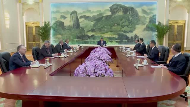 Министр иностранных дел РФ С.В.Лавров с Председателем Китая Си Цзиньпином, Пекин, 15 апреля 2026