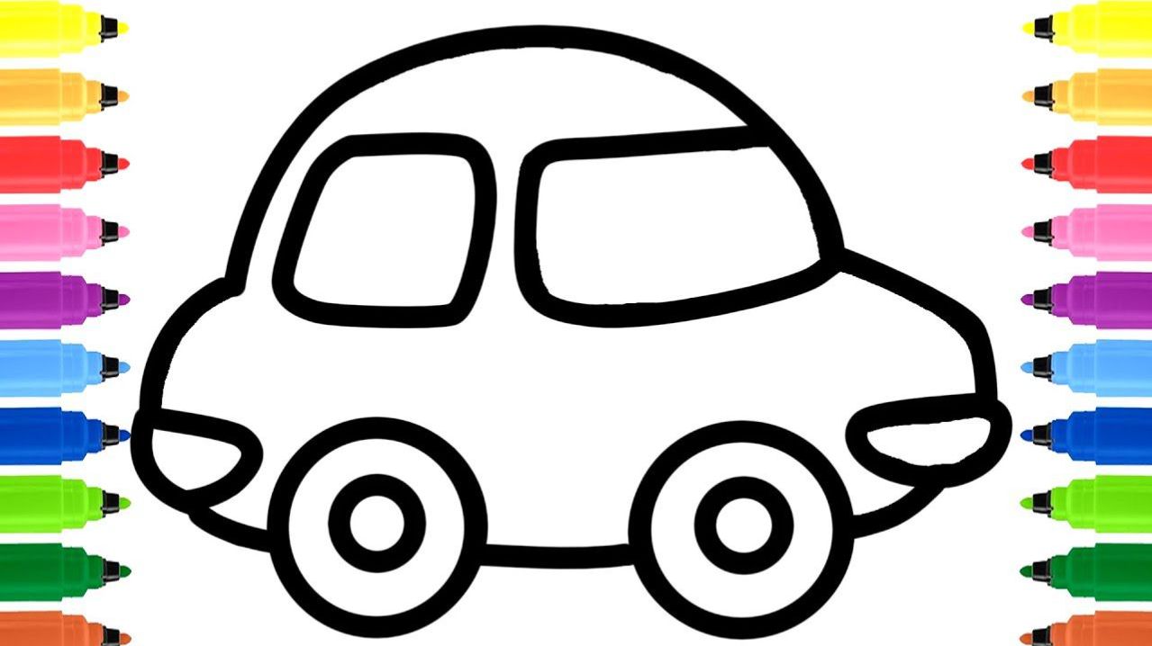 Мультик для детей-Рисунок машины для детей