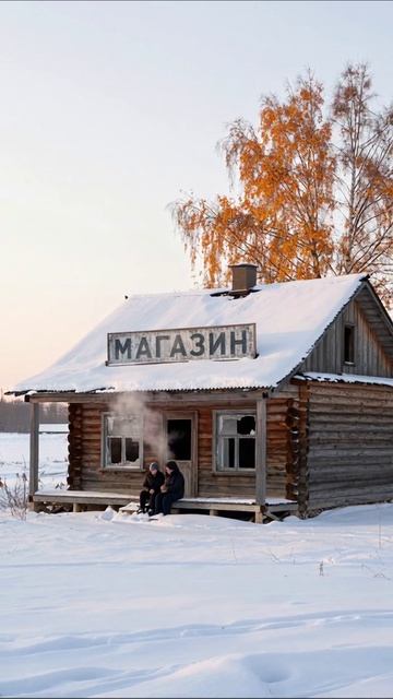 Зимний уют у старого магазина #жизнь #природа #зима