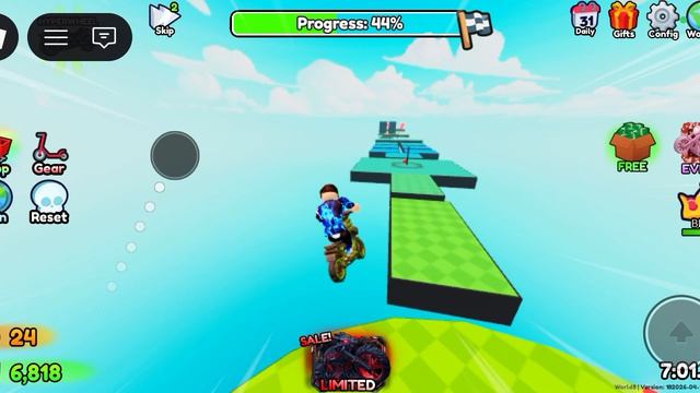 играю в обби на самокате часть1 ROBIOX!