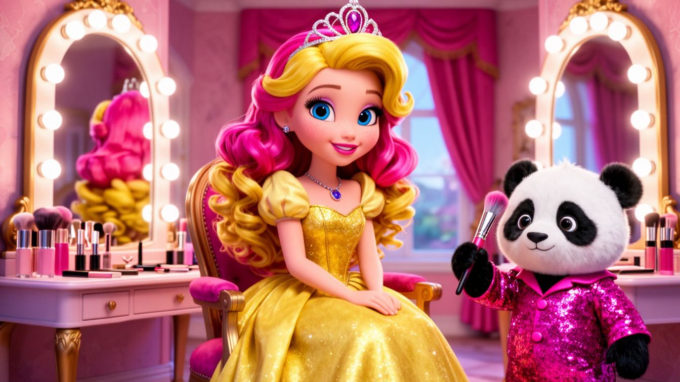 🎪МУЛЬТИК‑ПЕСЕНКА: ПАНДОЧКА ВИЗАЖИСТ! УЧИМСЯ И ТАНЦУЕМ!💃