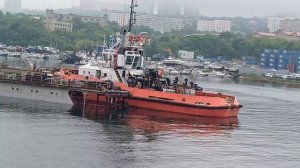 "СПАРТАК " ЗАХОДИТ В ПЛАВУЧИЙ ДОК ВО ВЛАДИВОСТОКЕ #Владивосток