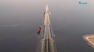 Профессия — человек-паук: как работают промышленные альпинисты на высоте макушки Лахта центра