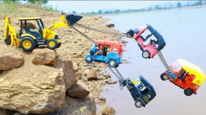 3 - Новые приключения машинок_Спасатель эксковатор_ Самосвалы_Трактор_Гонки