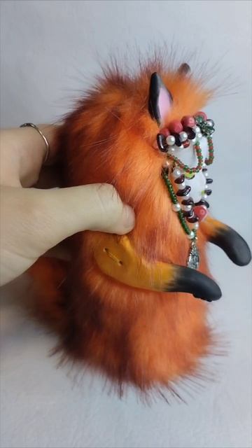 Дева-лисица, интерьерная кукла ручной работы