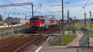 ТЭП70 на платформе "Воздухоплавательный парк": 3 часа стука колес для крепкого сна и успокоения