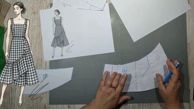 Моделирование. Сарафан для лета - мода 60-70 годов. Выкройка № 2030.