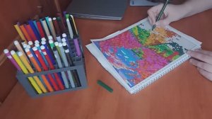 ХОББИ-ВЛОГ: Раскрашиваю раскраску по номерам