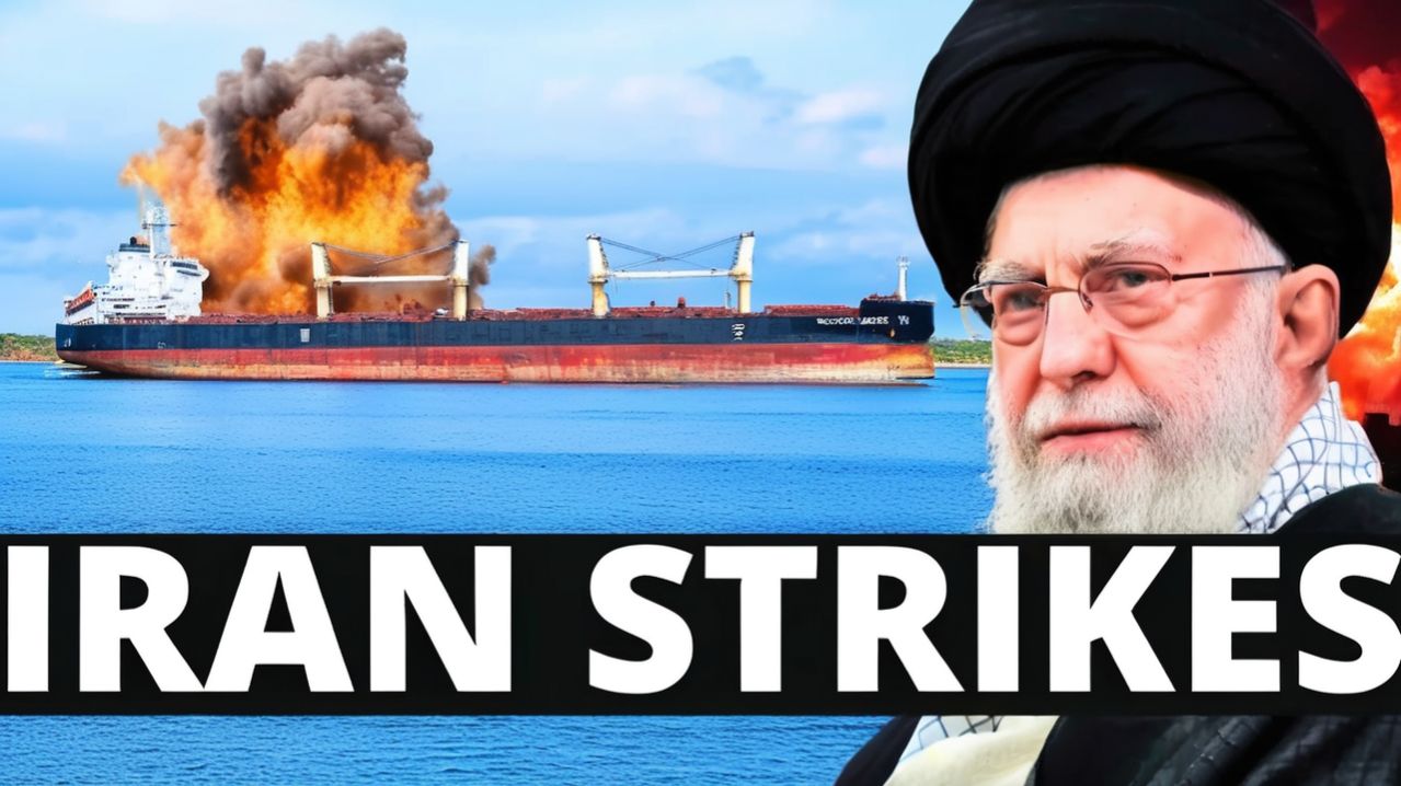 Iran STRIKES Cargo Ship Amid Blockade, Tense STANDOFF In The Hormuz Strait  The Enforcer News