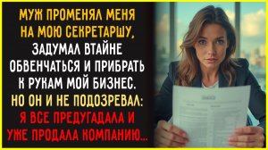 Муж ПРОМЕНЯЛ меня на секретаршу, хотел ОТЖАТЬ БИЗНЕС. Но судьба ОТОМСТИЛА им обоим