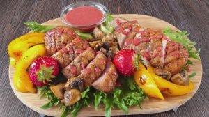 Утиная Грудка под Клубничным Соусом, от которого невозможно оторваться 🍓🔥