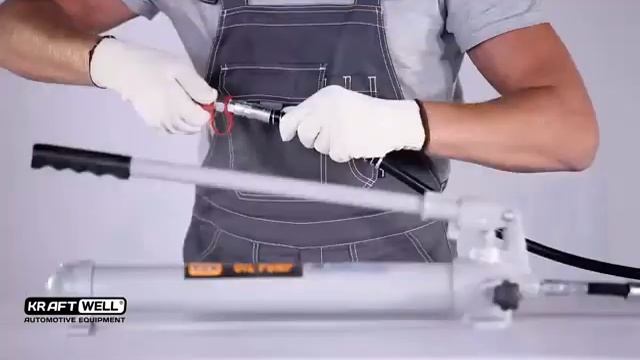 Обзор насоса гидравлического ручного 20т. KRWHP20 KraftWell (КНР)