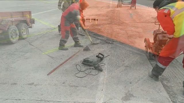 Устранение шелушения на бетонном покрытии.