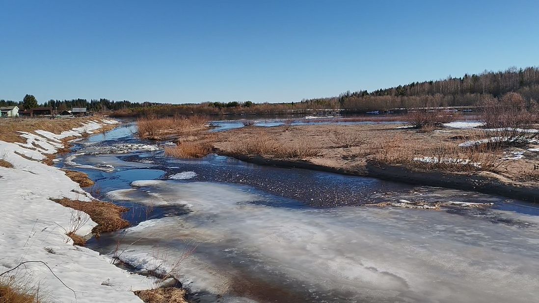Новости с реки. Есть слухи о постройке моста через речку. 14.04.26