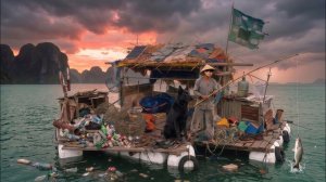 7 дней выживания на плоту из мусора с моей собакой | Рыбалка и добыча морепродуктов (ПОЛНЫЙ ФИЛЬМ)