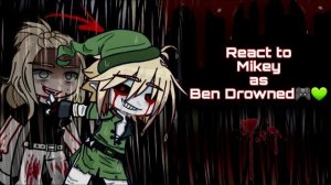 Tokyo revengers react to Mikey as Ben Drowned. 2/2 By: Helen Art.