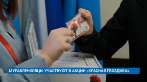 МУРАВЛЕНКОВЦЫ УЧАСТВУЮТ В АКЦИИ «КРАСНАЯ ГВОЗДИКА»