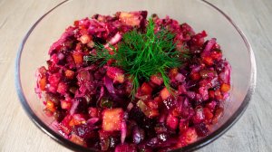 Винегрет классический/ 2 варианта заправки/ мой любимый рецепт #123